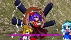 再生 The moriya pick for suika and cirno to work (futanari touhou spoof)