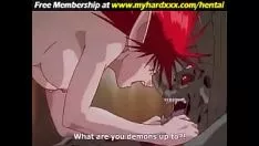 Reproduzir Impressionante hentai com chifres para o número real de devotos separados1
