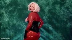 Play Femdom joi in french pov rubber-base paint release porno video recording