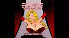 Odtwórz Biuściaste duże piersi gospodyni poddaje się seksownemu komikowi porno Sashay Triad