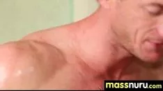 Play Bosomy adolescent give ins nuru sex knead 19