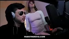 Play Famstroking - big ass stepsister family fucked by stepbrother while he plays games on computer - kenzie madison